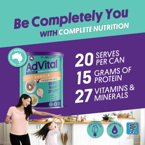 AdVital Nutritionally Complete Vanilla Powder - Image 2