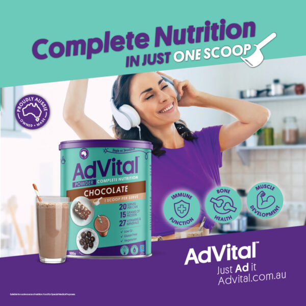AdVital Nutritionally Complete Chocolate Powder - Image 4